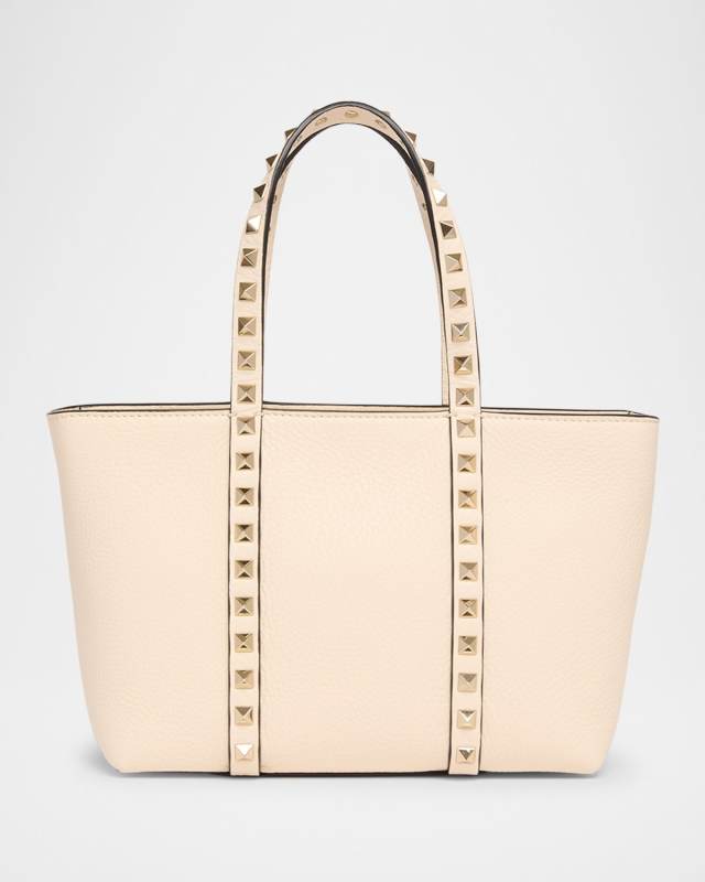 Mini Rockstud Leather Tote Bag